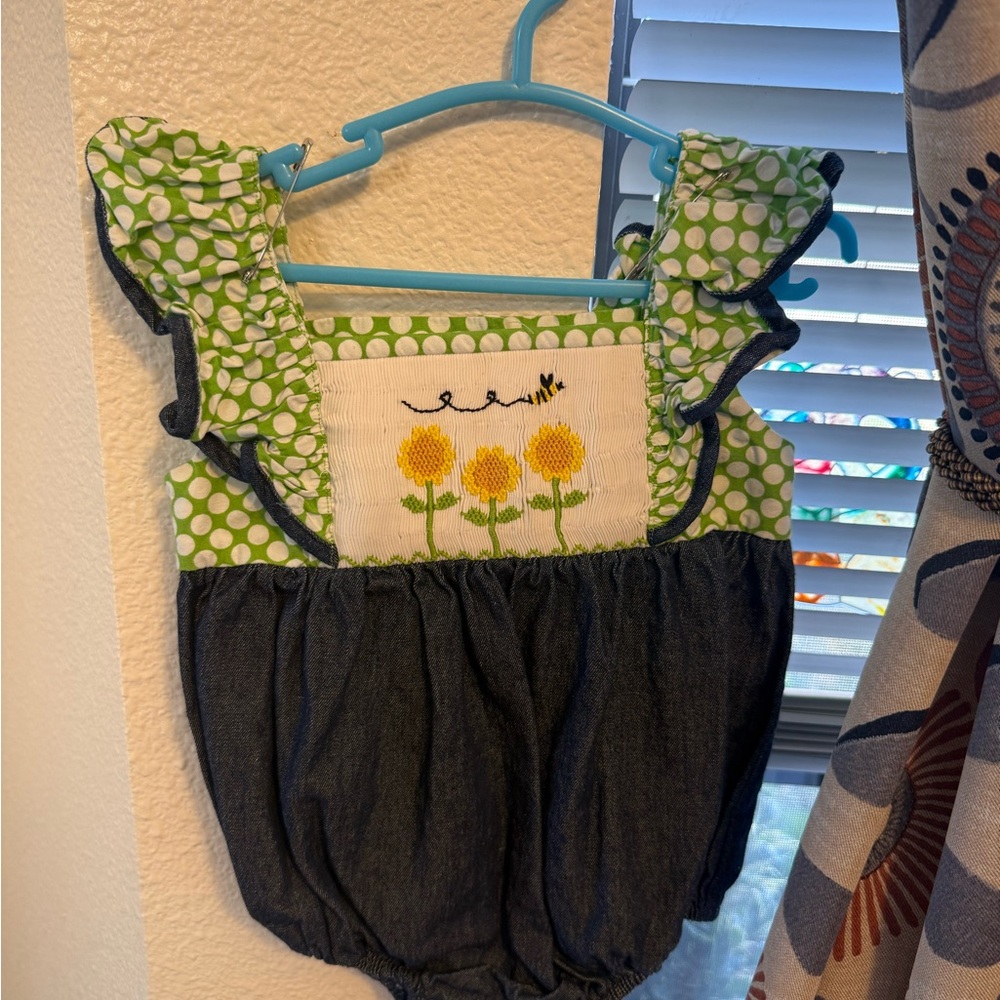 Denim bubble Romper